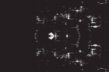 Grunge siyah ve beyaz kentsel vektör doku şablon. Karanlık dağınık toz sıkıntı arka plan kaplaması. Gürültü ve tahıl ile soyut noktalı, çizik, Vintage efekti oluşturmak kolay. Yaşlanma tasarım öğesi