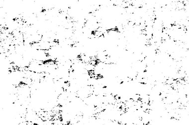 Grunge siyah ve beyaz kentsel vektör doku şablon. Karanlık dağınık toz sıkıntı arka plan kaplaması. Gürültü ve tahıl ile soyut noktalı, çizik, Vintage efekti oluşturmak kolay. Yaşlanma tasarım öğesi