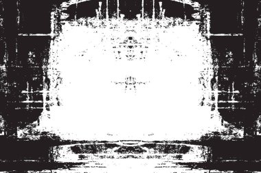 Grunge siyah ve beyaz kentsel vektör doku şablon. Karanlık dağınık toz sıkıntı arka plan kaplaması. Gürültü ve tahıl ile soyut noktalı, çizik, Vintage efekti oluşturmak kolay. Yaşlanma tasarım öğesi