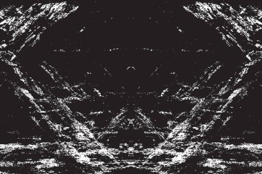 Grunge siyah ve beyaz kentsel vektör doku şablon. Karanlık dağınık toz sıkıntı arka plan kaplaması. Gürültü ve tahıl ile soyut noktalı, çizik, Vintage efekti oluşturmak kolay. Yaşlanma tasarım öğesi