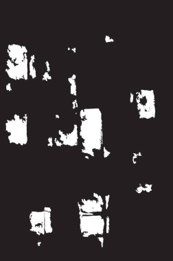 Grunge siyah ve beyaz kentsel vektör doku şablon. Karanlık dağınık toz sıkıntı arka plan kaplaması. Gürültü ve tahıl ile soyut noktalı, çizik, Vintage efekti oluşturmak kolay. Yaşlanma tasarım öğesi