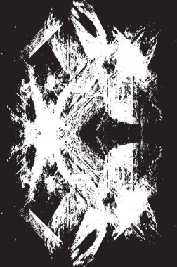 Grunge siyah ve beyaz kentsel vektör doku şablon. Karanlık dağınık toz sıkıntı arka plan kaplaması. Gürültü ve tahıl ile soyut noktalı, çizik, Vintage efekti oluşturmak kolay. Yaşlanma tasarım öğesi