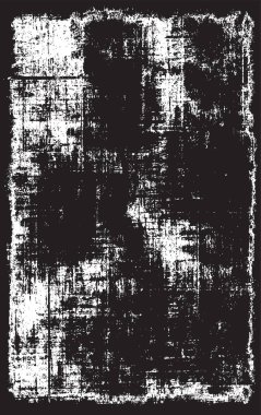 Grunge siyah ve beyaz kentsel vektör doku şablon. Karanlık dağınık toz sıkıntı arka plan kaplaması. Gürültü ve tahıl ile soyut noktalı, çizik, Vintage efekti oluşturmak kolay. Yaşlanma tasarım öğesi