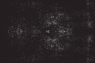 Grunge siyah ve beyaz kentsel vektör doku şablon. Karanlık dağınık toz sıkıntı arka plan kaplaması. Gürültü ve tahıl ile soyut noktalı, çizik, Vintage efekti oluşturmak kolay. Yaşlanma tasarım öğesi