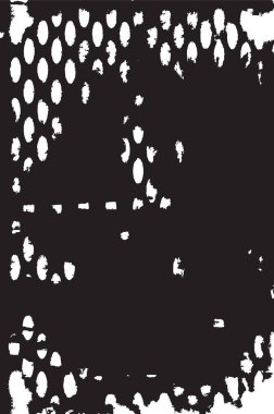 Grunge siyah ve beyaz kentsel vektör doku şablon. Karanlık dağınık toz sıkıntı arka plan kaplaması. Gürültü ve tahıl ile soyut noktalı, çizik, Vintage efekti oluşturmak kolay. Yaşlanma tasarım öğesi