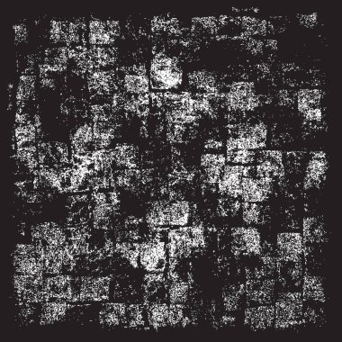 Grunge siyah ve beyaz kentsel vektör doku şablon. Karanlık dağınık toz sıkıntı arka plan kaplaması. Gürültü ve tahıl ile soyut noktalı, çizik, Vintage efekti oluşturmak kolay. Yaşlanma tasarım öğesi