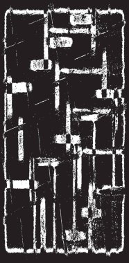 Grunge siyah ve beyaz kentsel vektör doku şablon. Karanlık dağınık toz sıkıntı arka plan kaplaması. Gürültü ve tahıl ile soyut noktalı, çizik, Vintage efekti oluşturmak kolay. Yaşlanma tasarım öğesi