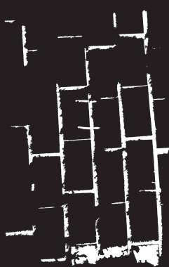 Grunge siyah ve beyaz kentsel vektör doku şablon. Karanlık dağınık toz sıkıntı arka plan kaplaması. Gürültü ve tahıl ile soyut noktalı, çizik, Vintage efekti oluşturmak kolay. Yaşlanma tasarım öğesi