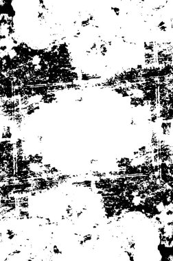 Grunge siyah ve beyaz kentsel vektör doku şablon. Karanlık dağınık toz sıkıntı arka plan kaplaması. Gürültü ve tahıl ile soyut noktalı, çizik, Vintage efekti oluşturmak kolay. Yaşlanma tasarım öğesi