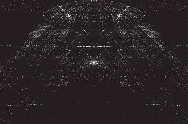 Grunge siyah ve beyaz kentsel vektör doku şablon. Karanlık dağınık toz sıkıntı arka plan kaplaması. Gürültü ve tahıl ile soyut noktalı, çizik, Vintage efekti oluşturmak kolay. Yaşlanma tasarım öğesi