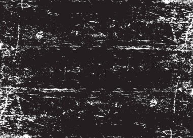 Grunge siyah ve beyaz kentsel vektör doku şablon. Karanlık dağınık toz sıkıntı arka plan kaplaması. Gürültü ve tahıl ile soyut noktalı, çizik, Vintage efekti oluşturmak kolay. Yaşlanma tasarım öğesi