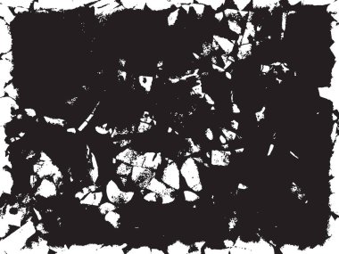 Grunge siyah ve beyaz kentsel vektör doku şablon. Karanlık dağınık toz sıkıntı arka plan kaplaması. Gürültü ve tahıl ile soyut noktalı, çizik, Vintage efekti oluşturmak kolay. Yaşlanma tasarım öğesi