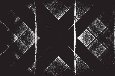 Grunge siyah ve beyaz kentsel vektör doku şablon. Karanlık dağınık toz sıkıntı arka plan kaplaması. Gürültü ve tahıl ile soyut noktalı, çizik, Vintage efekti oluşturmak kolay. Yaşlanma tasarım öğesi