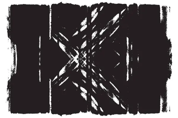 Grunge Černá Bílá Městské Vektor Textury Šablona Tmavě Chaotický Prach — Stockový vektor