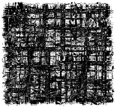 Grunge siyah ve beyaz kentsel vektör doku şablon. Karanlık dağınık toz sıkıntı arka plan kaplaması. Gürültü ve tahıl ile soyut noktalı, çizik, Vintage efekti oluşturmak kolay. Yaşlanma tasarım öğesi