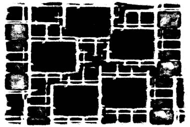 Grunge siyah ve beyaz kentsel vektör doku şablon. Karanlık dağınık toz sıkıntı arka plan kaplaması. Gürültü ve tahıl ile soyut noktalı, çizik, Vintage efekti oluşturmak kolay. Yaşlanma tasarım öğesi