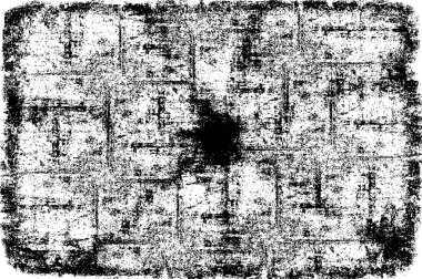 Grunge siyah ve beyaz kentsel vektör doku şablon. Karanlık dağınık toz sıkıntı arka plan kaplaması. Gürültü ve tahıl ile soyut noktalı, çizik, Vintage efekti oluşturmak kolay. Yaşlanma tasarım öğesi