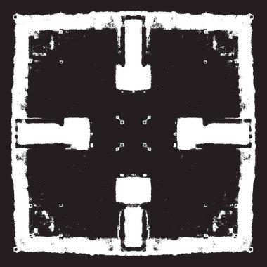 Grunge siyah ve beyaz kentsel vektör doku şablon. Karanlık dağınık toz sıkıntı arka plan kaplaması. Gürültü ve tahıl ile soyut noktalı, çizik, Vintage efekti oluşturmak kolay. Yaşlanma tasarım öğesi