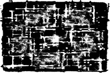 Grunge siyah ve beyaz kentsel vektör doku şablon. Karanlık dağınık toz sıkıntı arka plan kaplaması. Gürültü ve tahıl ile soyut noktalı, çizik, Vintage efekti oluşturmak kolay. Yaşlanma tasarım öğesi