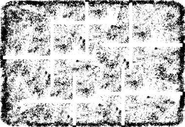 Grunge siyah ve beyaz kentsel vektör doku şablon. Karanlık dağınık toz sıkıntı arka plan kaplaması. Gürültü ve tahıl ile soyut noktalı, çizik, Vintage efekti oluşturmak kolay. Yaşlanma tasarım öğesi