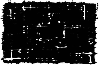 Grunge siyah ve beyaz kentsel vektör doku şablon. Karanlık dağınık toz sıkıntı arka plan kaplaması. Gürültü ve tahıl ile soyut noktalı, çizik, Vintage efekti oluşturmak kolay. Yaşlanma tasarım öğesi