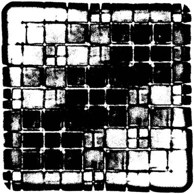 Grunge siyah ve beyaz kentsel vektör doku şablon. Karanlık dağınık toz sıkıntı arka plan kaplaması. Gürültü ve tahıl ile soyut noktalı, çizik, Vintage efekti oluşturmak kolay. Yaşlanma tasarım öğesi