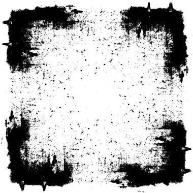 Grunge siyah ve beyaz kentsel vektör doku şablon. Karanlık dağınık toz sıkıntı arka plan kaplaması. Gürültü ve tahıl ile soyut noktalı, çizik, Vintage efekti oluşturmak kolay. Yaşlanma tasarım öğesi