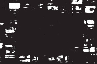 Grunge siyah ve beyaz kentsel vektör doku şablon. Karanlık dağınık toz sıkıntı arka plan kaplaması. Gürültü ve tahıl ile soyut noktalı, çizik, Vintage efekti oluşturmak kolay. Yaşlanma tasarım öğesi