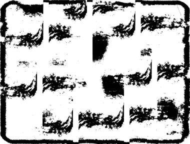 Grunge siyah ve beyaz kentsel vektör doku şablon. Karanlık dağınık toz sıkıntı arka plan kaplaması. Gürültü ve tahıl ile soyut noktalı, çizik, Vintage efekti oluşturmak kolay. Yaşlanma tasarım öğesi