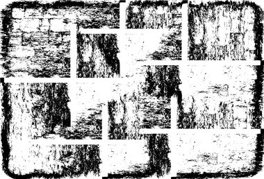 Grunge siyah ve beyaz kentsel vektör doku şablon. Karanlık dağınık toz sıkıntı arka plan kaplaması. Gürültü ve tahıl ile soyut noktalı, çizik, Vintage efekti oluşturmak kolay. Yaşlanma tasarım öğesi
