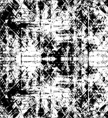 Grunge siyah ve beyaz kentsel vektör doku şablon. Karanlık dağınık toz sıkıntı arka plan kaplaması. Gürültü ve tahıl ile soyut noktalı, çizik, Vintage efekti oluşturmak kolay. Yaşlanma tasarım öğesi