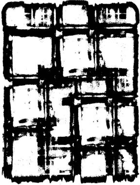 Grunge siyah ve beyaz kentsel vektör doku şablon. Karanlık dağınık toz sıkıntı arka plan kaplaması. Gürültü ve tahıl ile soyut noktalı, çizik, Vintage efekti oluşturmak kolay. Yaşlanma tasarım öğesi