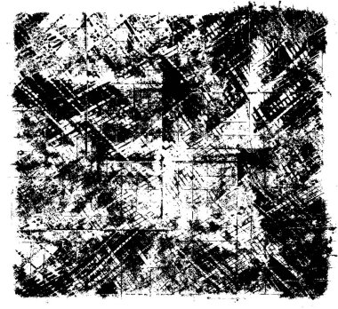 Grunge siyah ve beyaz kentsel vektör doku şablon. Karanlık dağınık toz sıkıntı arka plan kaplaması. Gürültü ve tahıl ile soyut noktalı, çizik, Vintage efekti oluşturmak kolay. Yaşlanma tasarım öğesi