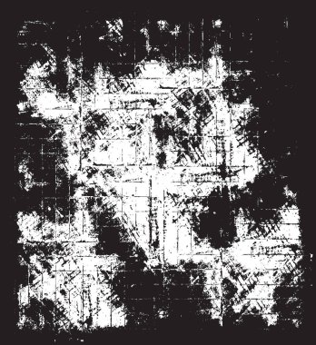 Grunge siyah ve beyaz kentsel vektör doku şablon. Karanlık dağınık toz sıkıntı arka plan kaplaması. Gürültü ve tahıl ile soyut noktalı, çizik, Vintage efekti oluşturmak kolay. Yaşlanma tasarım öğesi