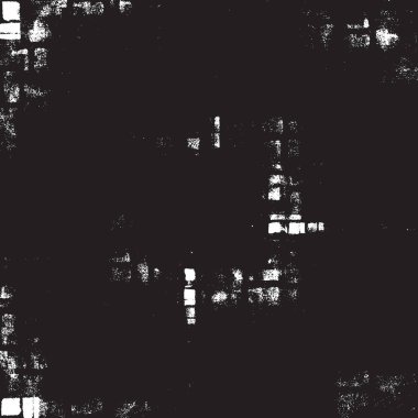 Grunge siyah ve beyaz kentsel vektör doku şablon. Karanlık dağınık toz sıkıntı arka plan kaplaması. Gürültü ve tahıl ile soyut noktalı, çizik, Vintage efekti oluşturmak kolay. Yaşlanma tasarım öğesi