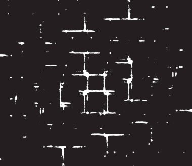 Grunge siyah ve beyaz kentsel vektör doku şablon. Karanlık dağınık toz sıkıntı arka plan kaplaması. Gürültü ve tahıl ile soyut noktalı, çizik, Vintage efekti oluşturmak kolay. Yaşlanma tasarım öğesi