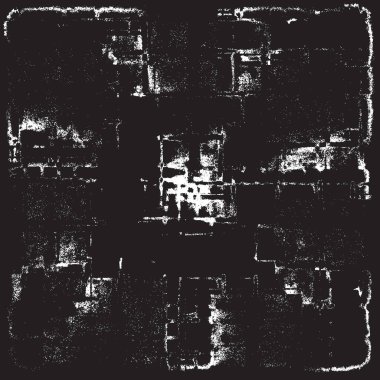 Grunge siyah ve beyaz kentsel vektör doku şablon. Karanlık dağınık toz sıkıntı arka plan kaplaması. Gürültü ve tahıl ile soyut noktalı, çizik, Vintage efekti oluşturmak kolay. Yaşlanma tasarım öğesi