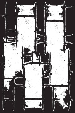 Grunge siyah ve beyaz kentsel vektör doku şablon. Karanlık dağınık toz sıkıntı arka plan kaplaması. Gürültü ve tahıl ile soyut noktalı, çizik, Vintage efekti oluşturmak kolay. Yaşlanma tasarım öğesi