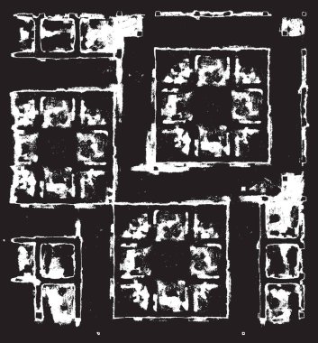 Grunge siyah ve beyaz kentsel vektör doku şablon. Karanlık dağınık toz sıkıntı arka plan kaplaması. Gürültü ve tahıl ile soyut noktalı, çizik, Vintage efekti oluşturmak kolay. Yaşlanma tasarım öğesi