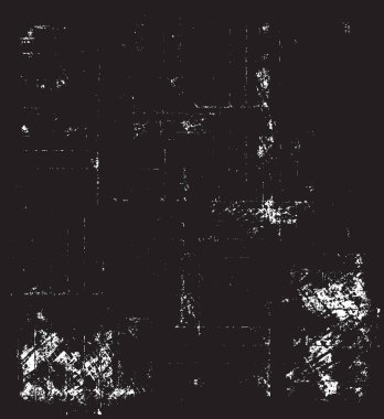 Grunge siyah ve beyaz kentsel vektör doku şablon. Karanlık dağınık toz sıkıntı arka plan kaplaması. Gürültü ve tahıl ile soyut noktalı, çizik, Vintage efekti oluşturmak kolay. Yaşlanma tasarım öğesi