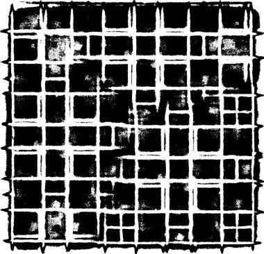 Grunge siyah ve beyaz kentsel vektör doku şablon. Karanlık dağınık toz sıkıntı arka plan kaplaması. Gürültü ve tahıl ile soyut noktalı, çizik, Vintage efekti oluşturmak kolay. Yaşlanma tasarım öğesi