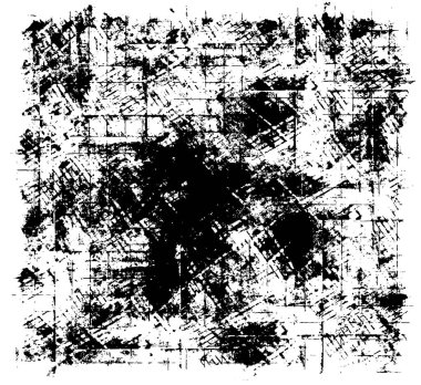 Grunge siyah ve beyaz kentsel vektör doku şablon. Karanlık dağınık toz sıkıntı arka plan kaplaması. Gürültü ve tahıl ile soyut noktalı, çizik, Vintage efekti oluşturmak kolay. Yaşlanma tasarım öğesi