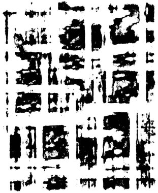 Grunge siyah ve beyaz kentsel vektör doku şablon. Karanlık dağınık toz sıkıntı arka plan kaplaması. Gürültü ve tahıl ile soyut noktalı, çizik, Vintage efekti oluşturmak kolay. Yaşlanma tasarım öğesi