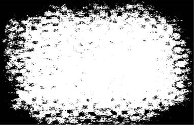 Grunge siyah ve beyaz kentsel vektör doku şablon. Karanlık dağınık toz sıkıntı arka plan kaplaması. Gürültü ve tahıl ile soyut noktalı, çizik, Vintage efekti oluşturmak kolay. Yaşlanma tasarım öğesi