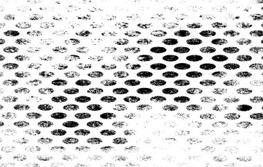 Grunge siyah ve beyaz kentsel vektör doku şablon. Karanlık dağınık toz sıkıntı arka plan kaplaması. Gürültü ve tahıl ile soyut noktalı, çizik, Vintage efekti oluşturmak kolay. Yaşlanma tasarım öğesi