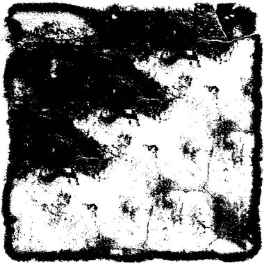 Grunge siyah ve beyaz kentsel vektör doku şablon. Karanlık dağınık toz sıkıntı arka plan kaplaması. Gürültü ve tahıl ile soyut noktalı, çizik, Vintage efekti oluşturmak kolay. Yaşlanma tasarım öğesi