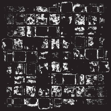 Grunge siyah ve beyaz kentsel vektör doku şablon. Karanlık dağınık toz sıkıntı arka plan kaplaması. Gürültü ve tahıl ile soyut noktalı, çizik, Vintage efekti oluşturmak kolay. Yaşlanma tasarım öğesi