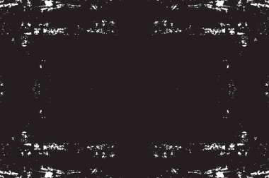 Grunge siyah ve beyaz kentsel vektör doku şablon. Karanlık dağınık toz sıkıntı arka plan kaplaması. Gürültü ve tahıl ile soyut noktalı, çizik, Vintage efekti oluşturmak kolay. Yaşlanma tasarım öğesi