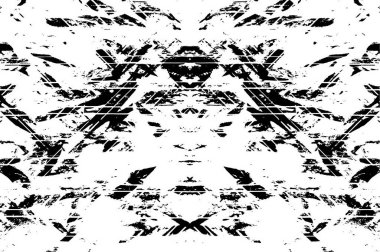 Soyut grunge siyah beyaz desenli arkaplan.               