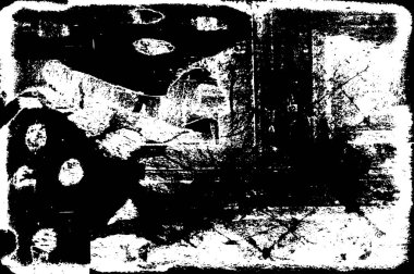 Grunge Vektör Doku Arkaplanı. Gürültüyle Kolayca Üzüntü Yaratmak, Tırmalamak, Bağbozumu Efekti